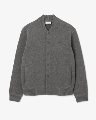 Men's Merino Wool Jersey Bomber Jacket