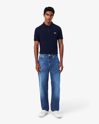 Men's 5-Pocket Straight Cut Indigo Jeans
