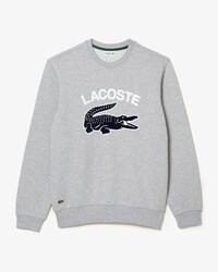 Men's Lacoste Crocodile Print Crew Neck Sweatshirt