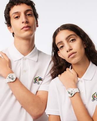 Lacoste.12.12 X Netflix Sex Education 3 Hands Silicone Watch
