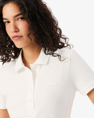 Women's L.12.D Slim Fit Stretch Mini Piqu&eacute; Polo