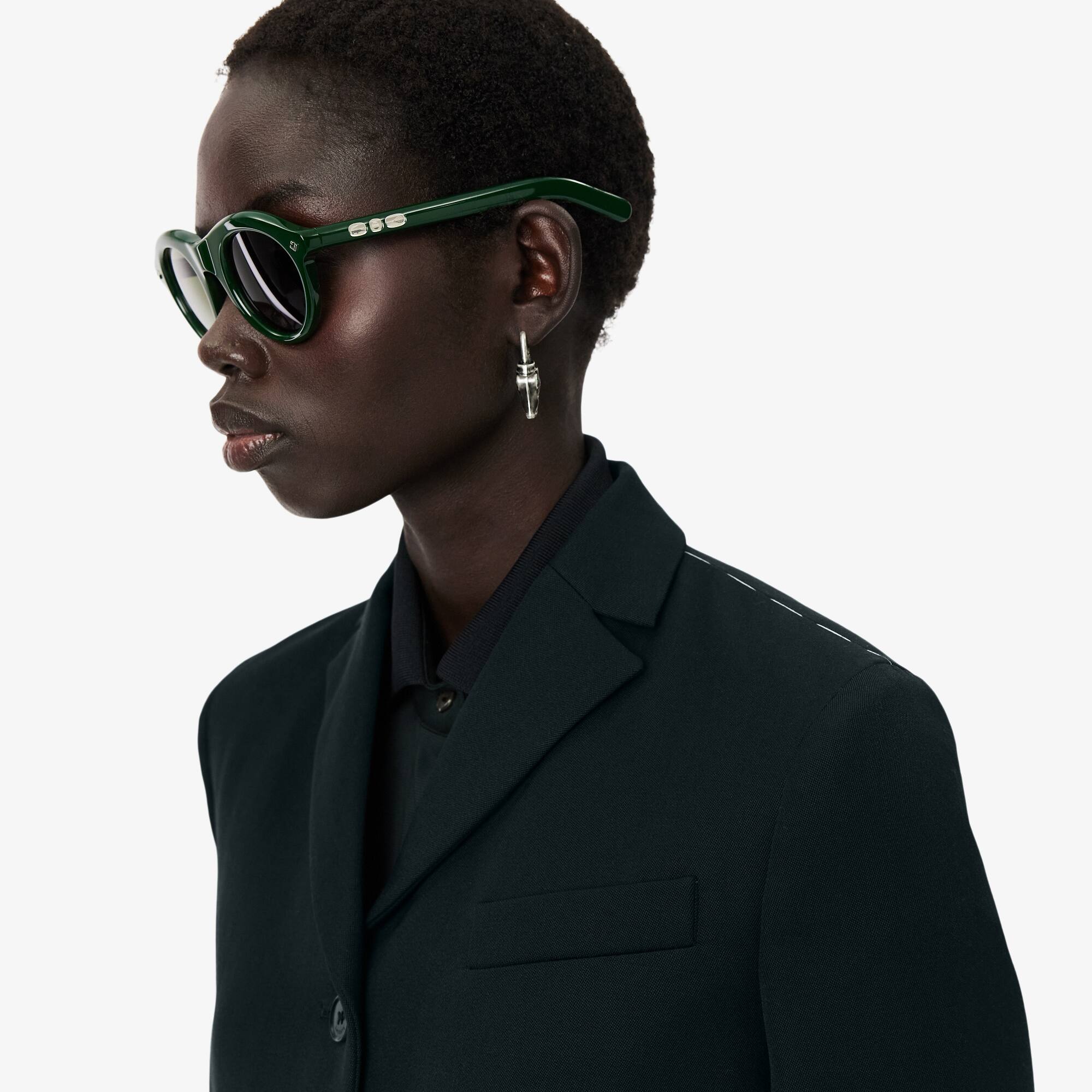 LACOSTE ダイヤモンドパターン ジャケット Runway Lightweight Wool Blazer - undefined - New In 2026 | Lacoste