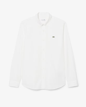 Camisa De Popelina El&aacute;stica De Corte Regular