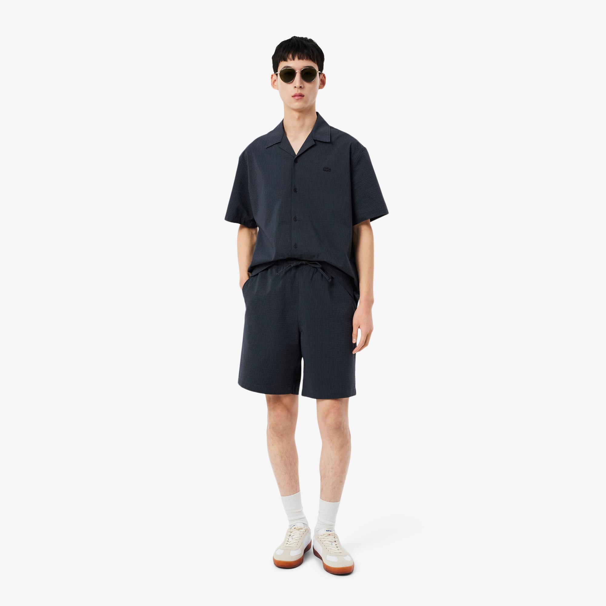 Lacoste Cotton Seersucker Shorts