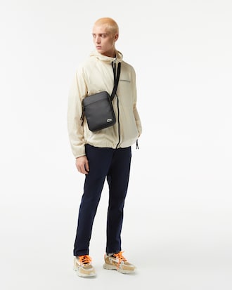 Sacoche Medium zipp&eacute;e LCST crois&eacute;e en petit piqu&eacute;