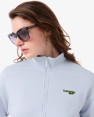 Relaxed Fit Zipped Badge Sweatshirt