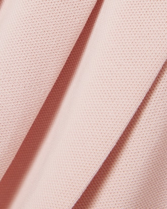 Pleated Skirt Piqu&eacute; Polo Dress