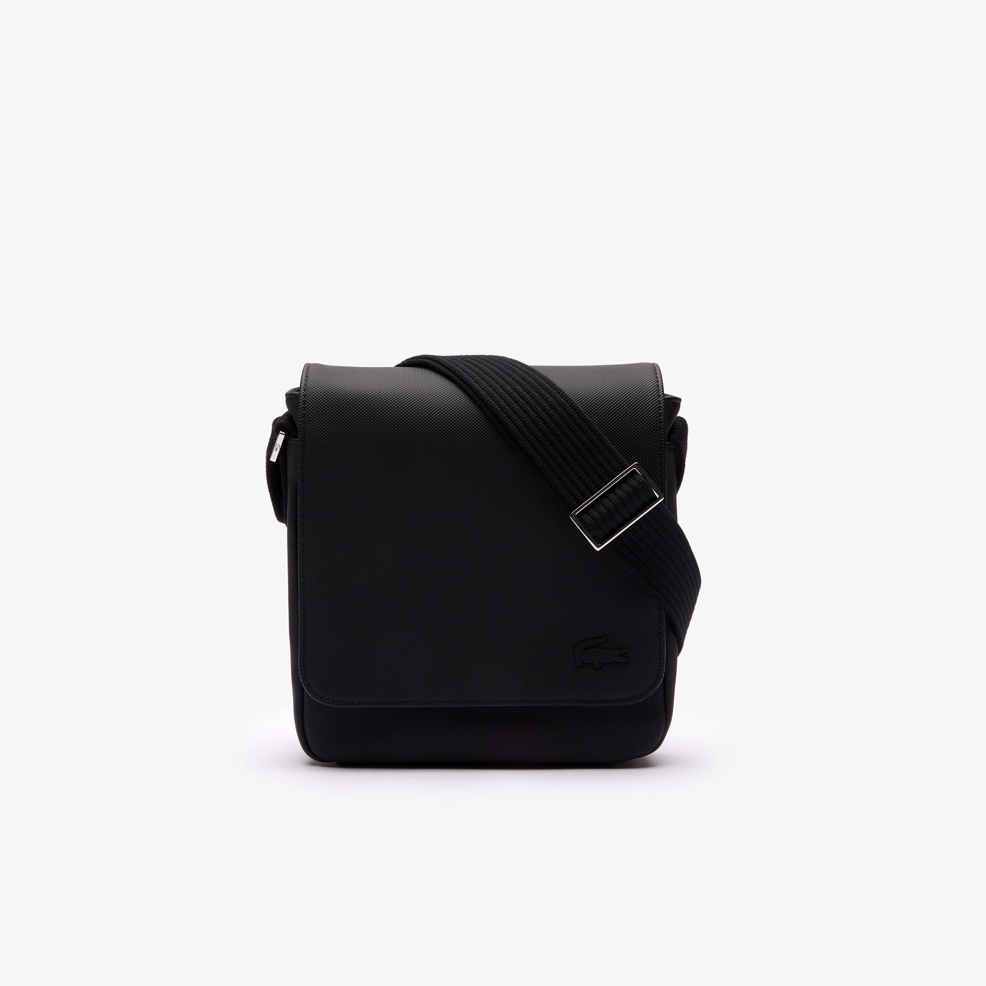 LACOSTE ブラック ボディバッグ　レザー　ブラック　ショルダーバック LACOSTE ブラック ショルダーバッグ 【公式通販】