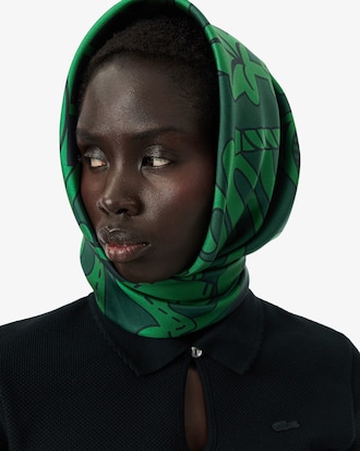 Runway Print Silk Square