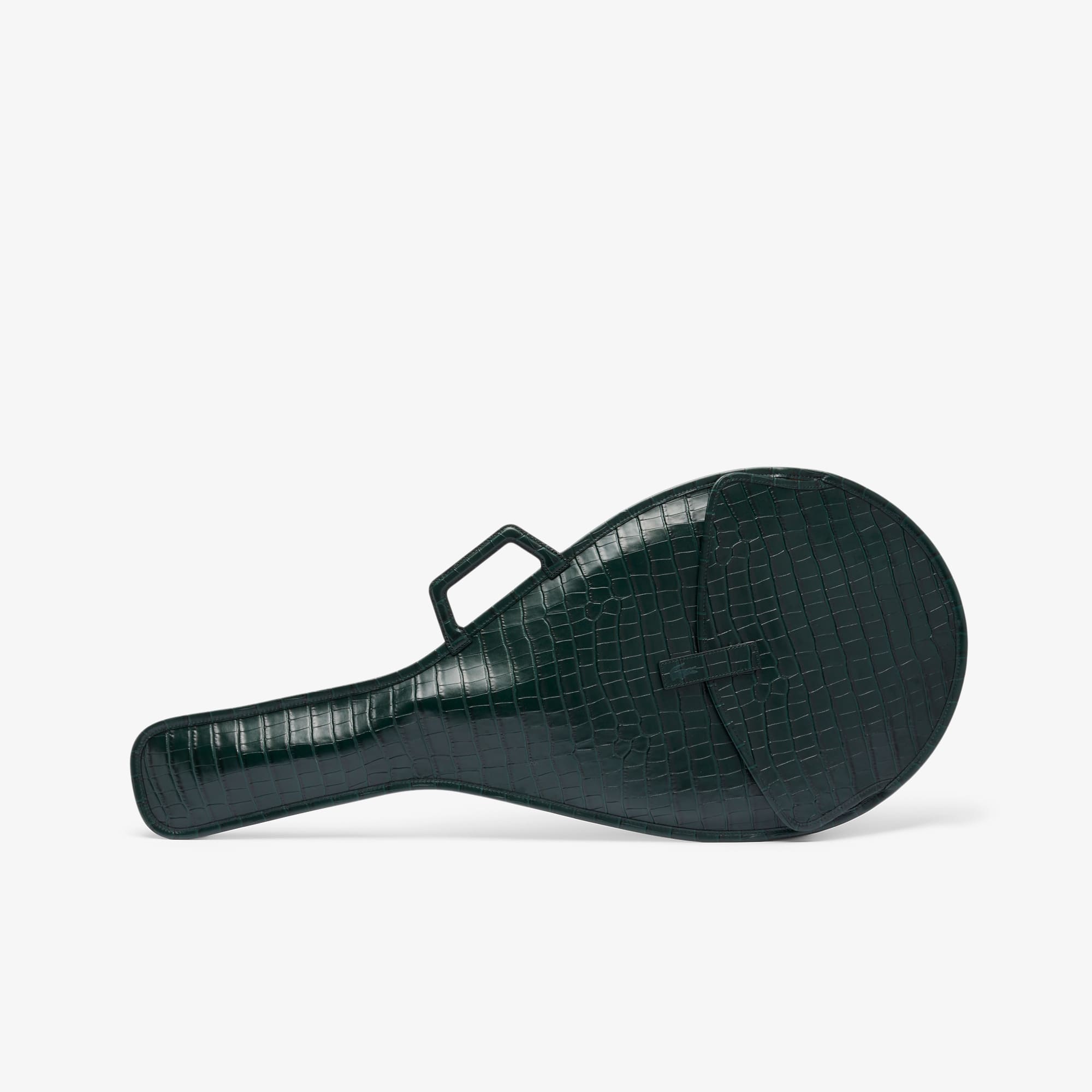 Lacoste Runway Mock Croc Leather Racket Bag - One Size In Green