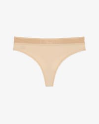 Logo Waist Microfiber String Briefs