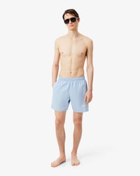 Mid Length Print Swim Trunks