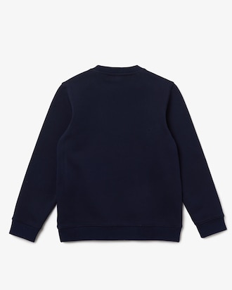 Kids' Crocodile Branding Cotton Fleece Sweatshirt