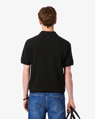 Men's Classic Fit Diamanté Crocodile Piqué Polo