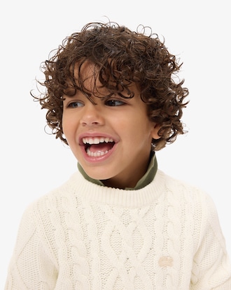 Cotton and Wool Crew Neck Sweater