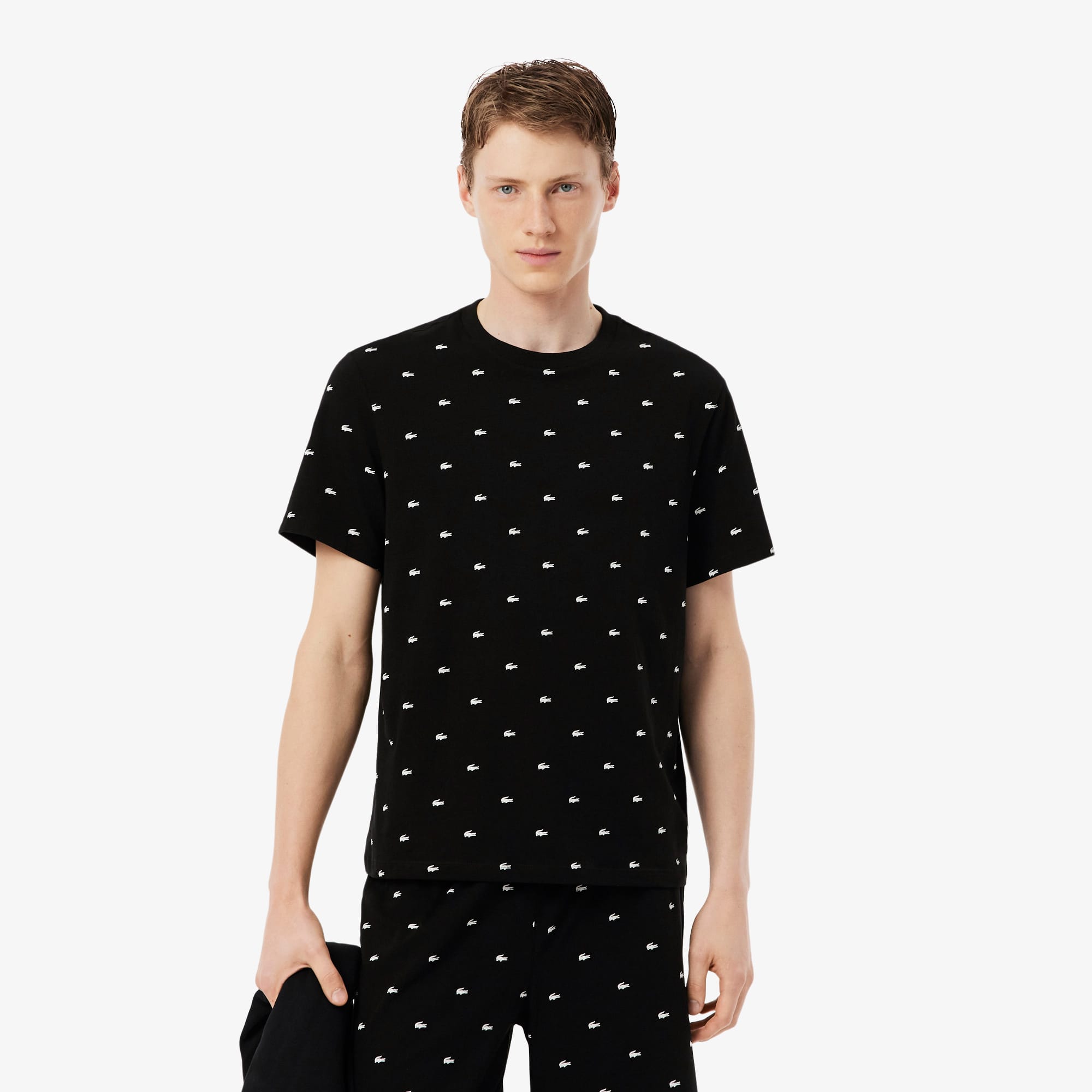 Men's Printed Cotton Pajama Set