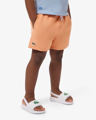 Monochromatic Lined Swim Trunks