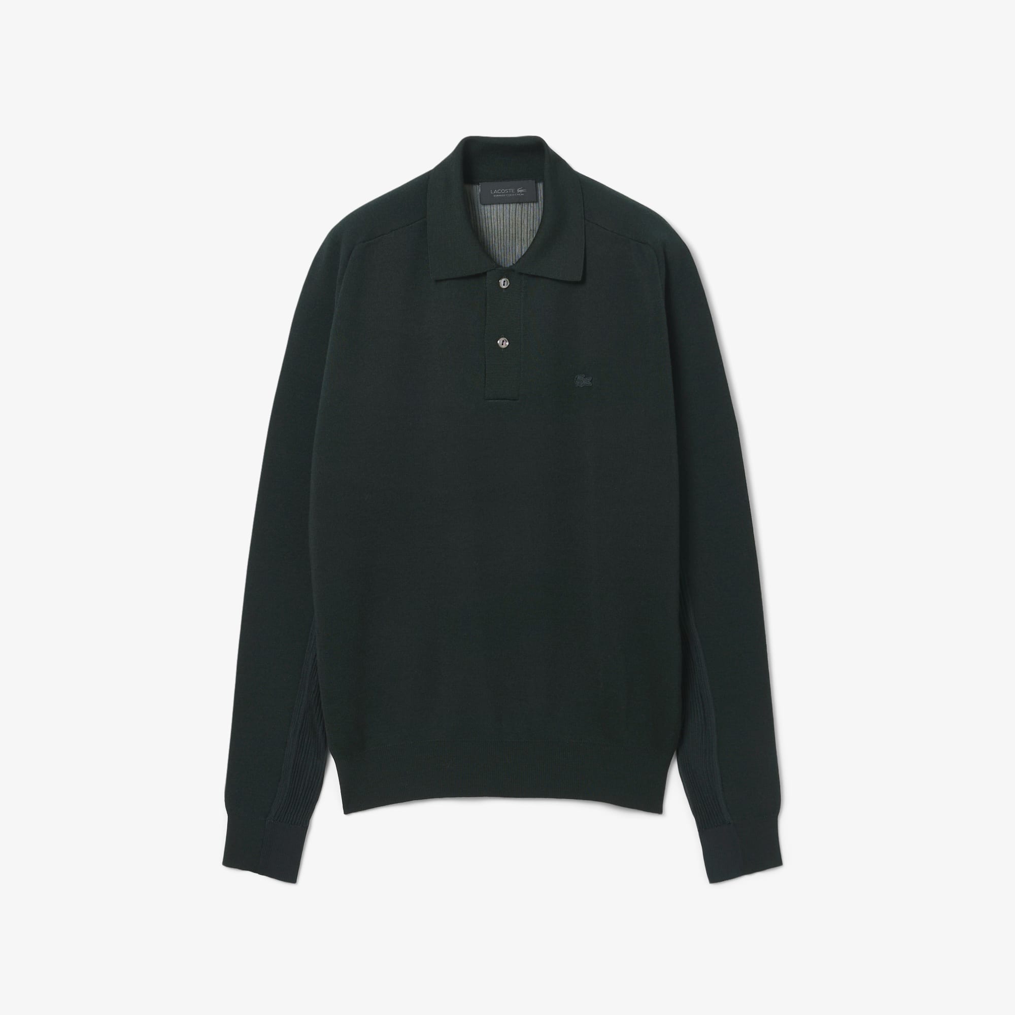 Runway Wool Blend Polo Collar Sweater