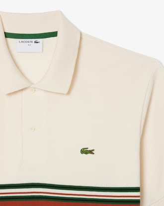 Men's Made In France Classic Fit Striped Polo