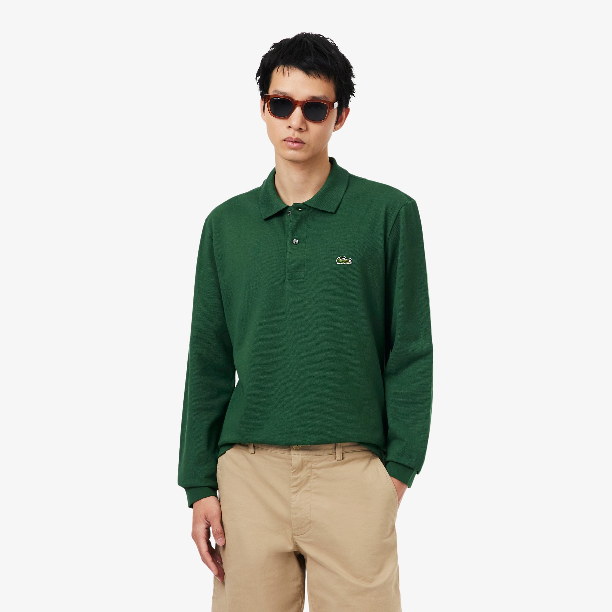 Men's Classic Fit Long Sleeve L.12.12 Polo - Polo Shirts - New In