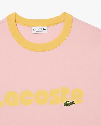 Playera estampada con detalles en contraste