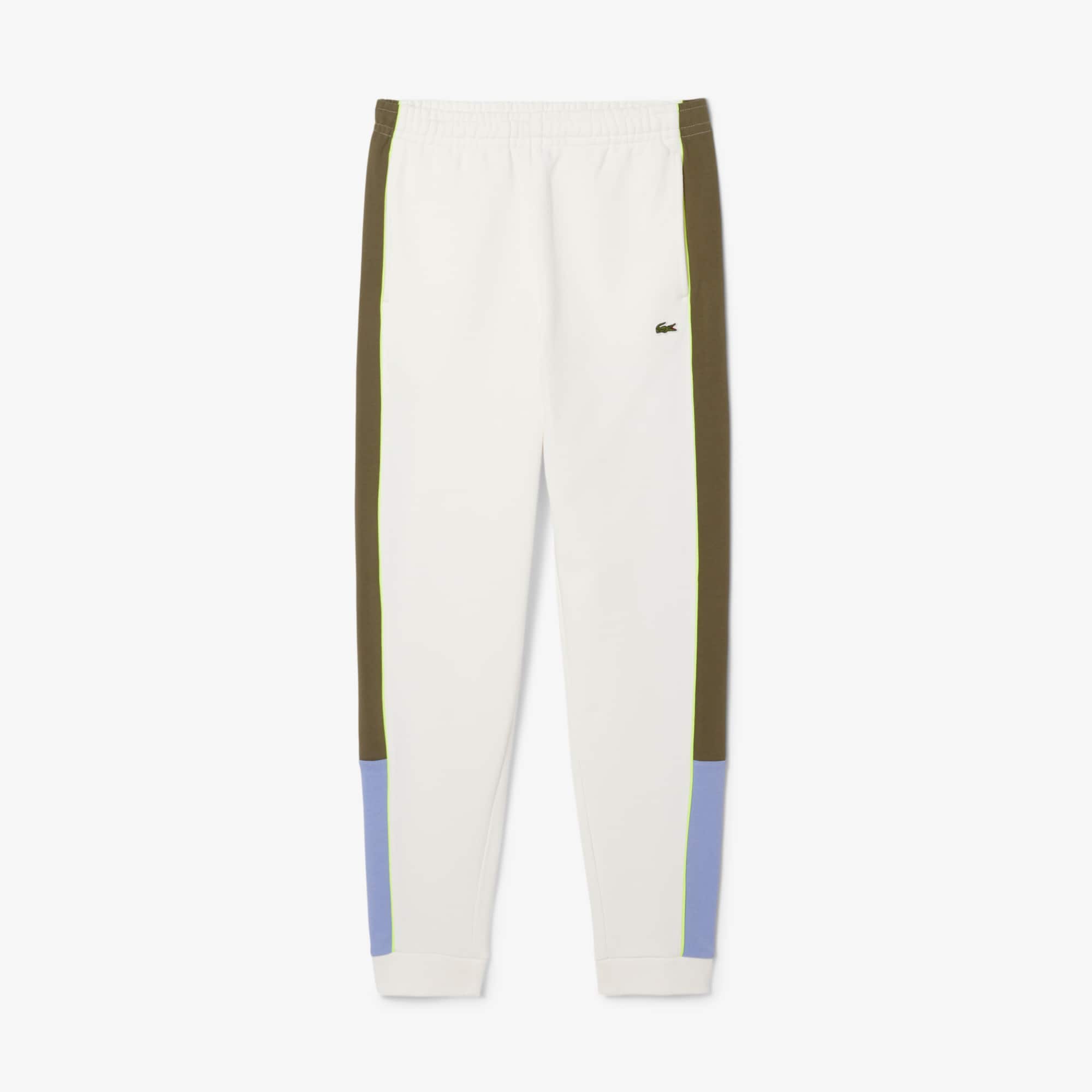 Lacoste Men's Tapered Leg Fleece Sweatpants - Xl - 6 In White