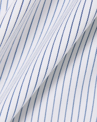 Slim Fit Striped Stretch Poplin Shirt