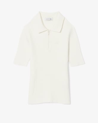 Women's 3D Ribbed Knit Polo