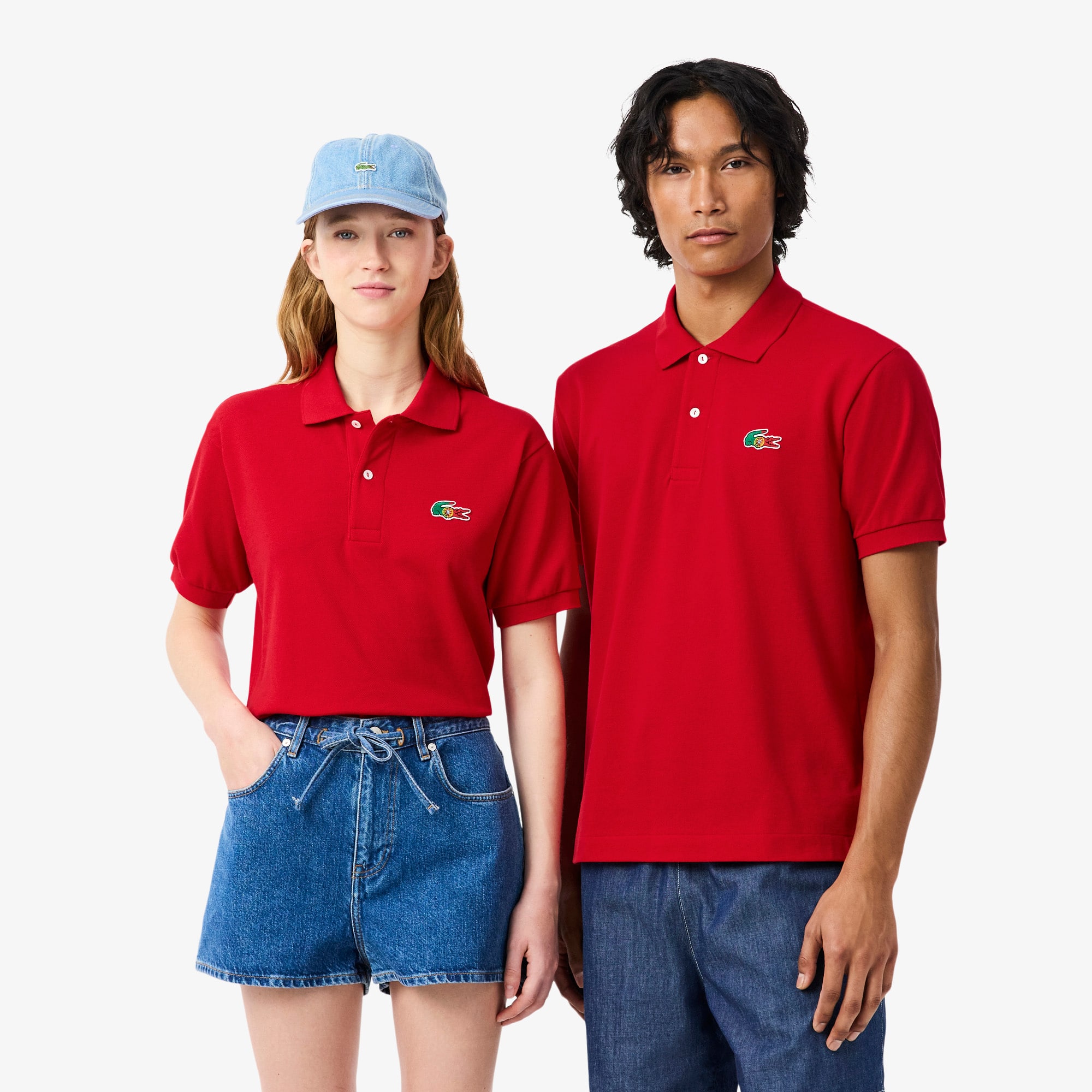 Lacoste Portugal Edition Classic Fit L.12.12 Original Polo Shirt In Red