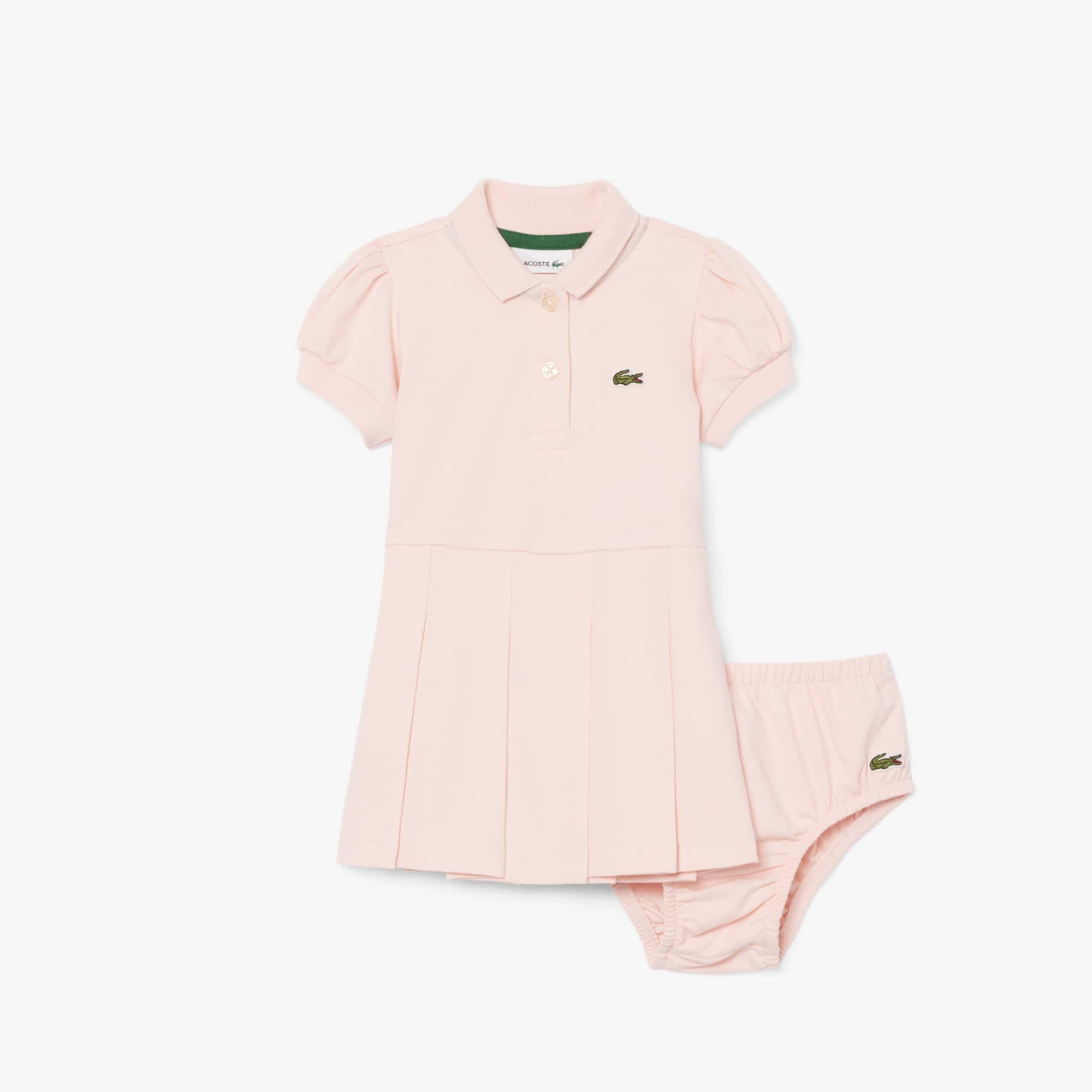 Lacoste Infants' Stretch Piqué Set - 18m In Pink