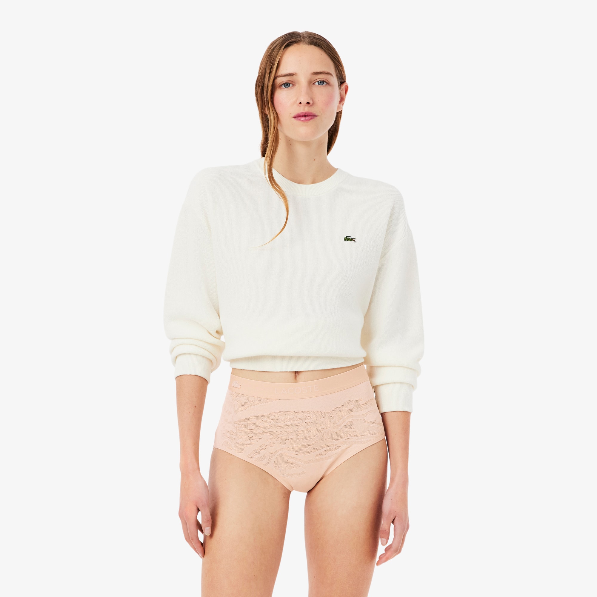 Lacoste High Waist Mesh Briefs