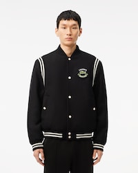 Men's Wool Contrast Badge Varsity Jacket