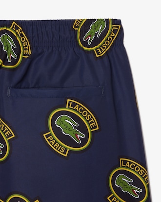 Men's Logo Badge Swim Trunks