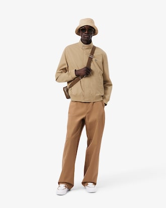 Water-Repellent Twill Harrington Jacket