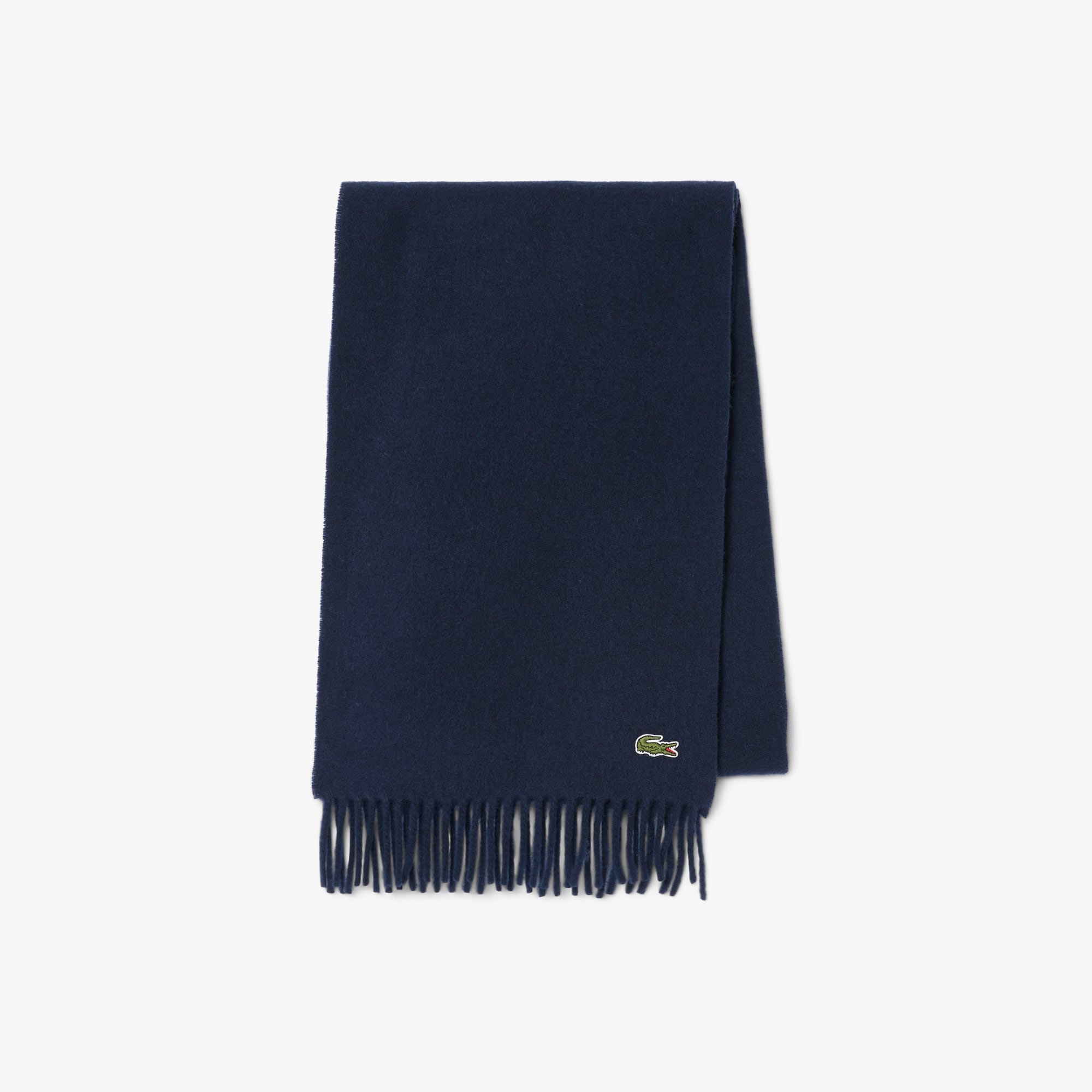 Lacoste Unisex Brushed Wool Scarf Gift Pack - One Size In Blue