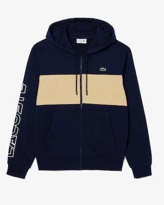 Sweatshirt homme color-block zipp&eacute; avec capuche