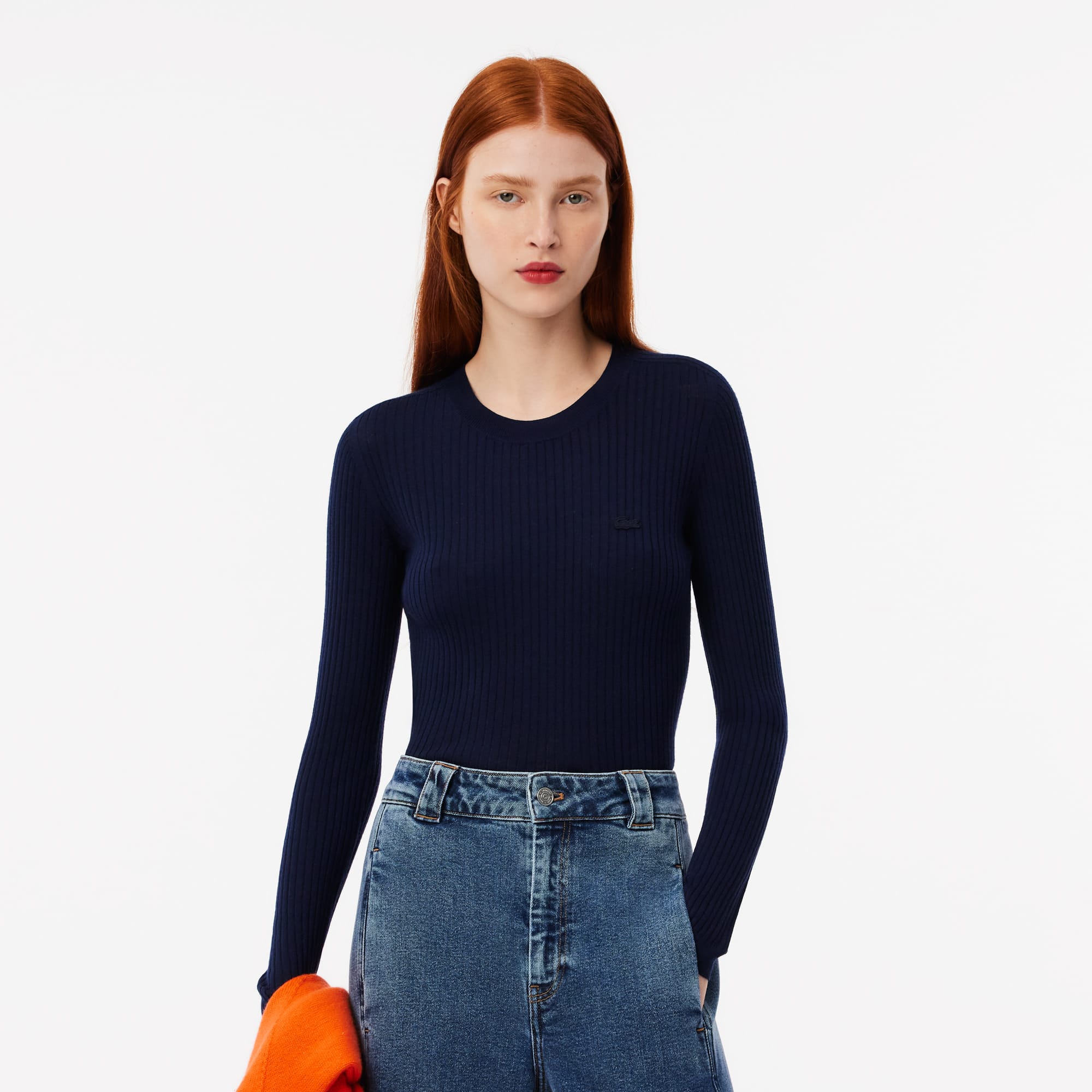 Women's Merino Wool 3D Rib Sweater - Sweaters & Sweatshirts - New