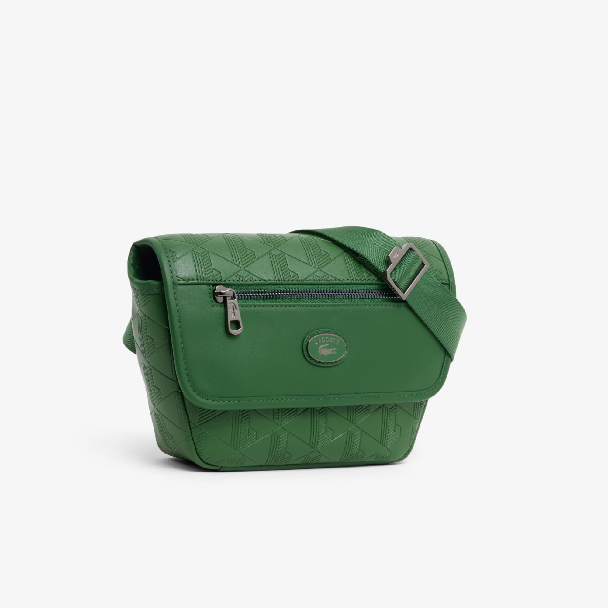 Mini Monogram Leather Messenger Bag - Bags - New In 2026 | Lacoste