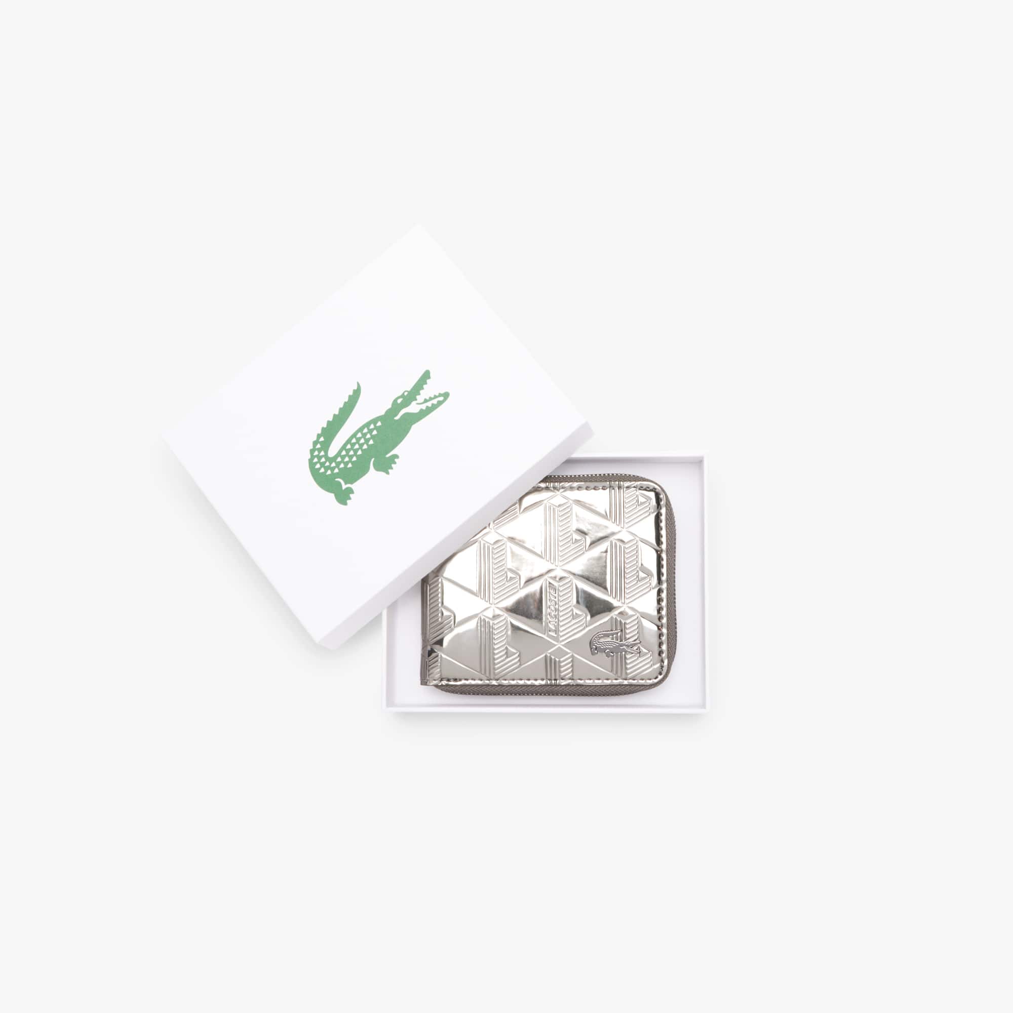 LACOSTE★Monogramme Wallet★高級素材適用★人気早期完売 Men's The Blend Monogram Print Wallet - Wallets & Small