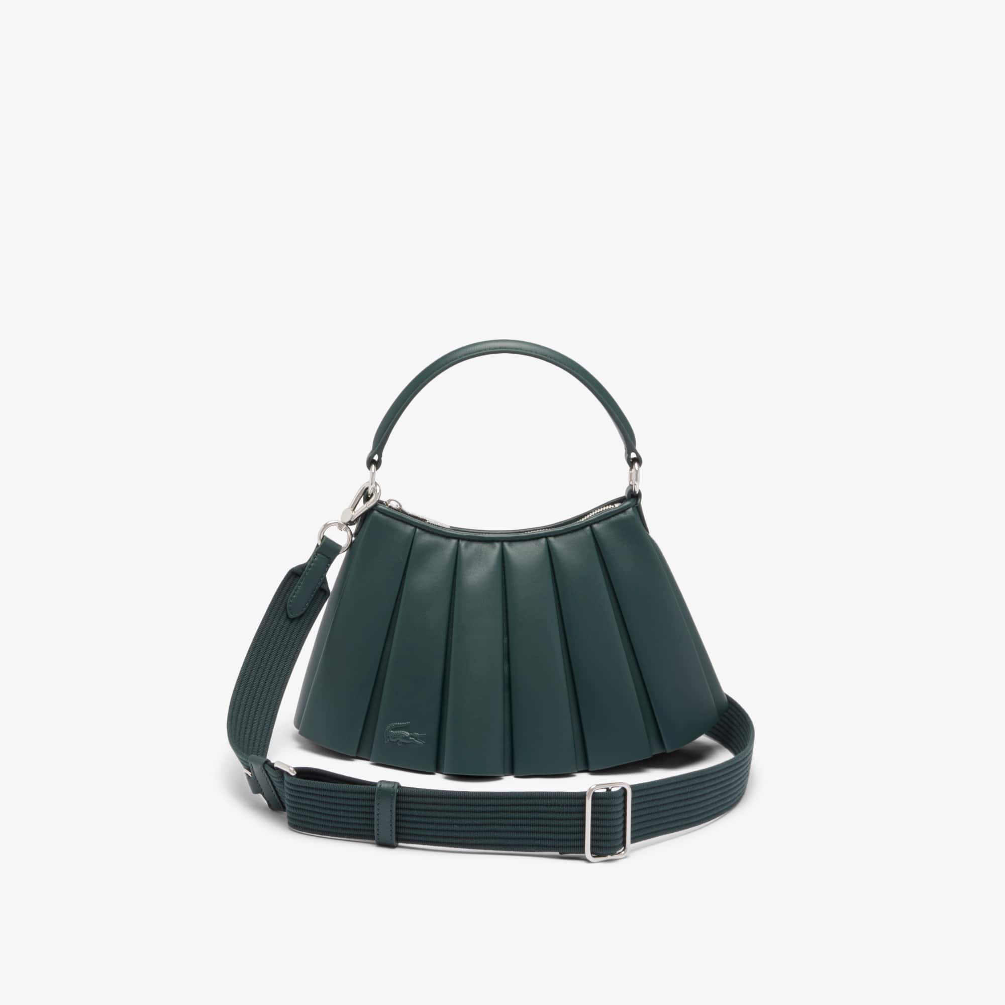 Lacoste Small Lenglen Leather Bag - One Size In Green
