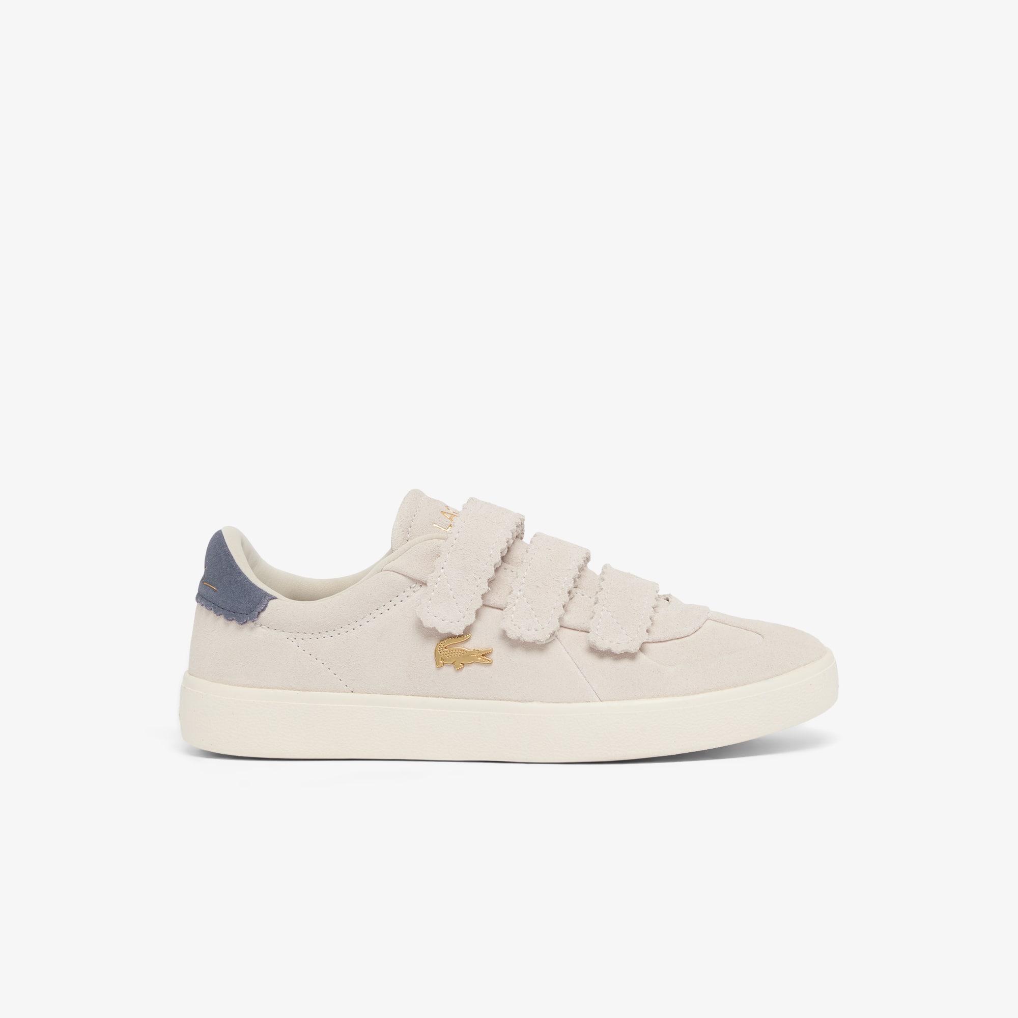 Lacoste Sneakers Baseshot Pro Strap de Gamuza para Mujer Blanco