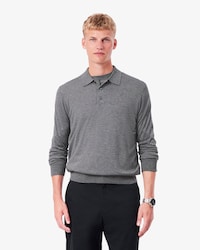 Cashmere Blend Polo Collar Sweater