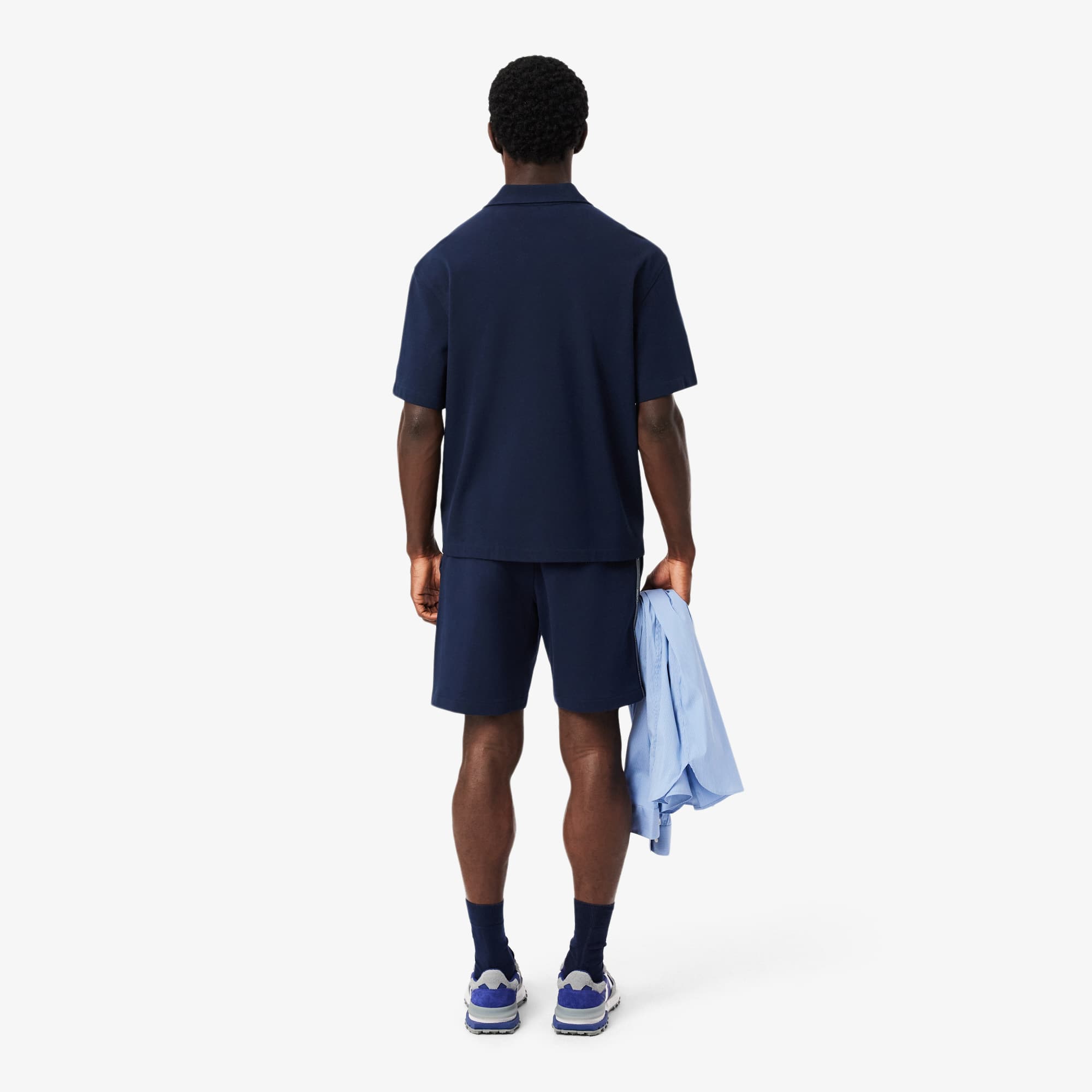 Regular Fit Logo Stripe Fleece Shorts - Shorts & Swim - New In