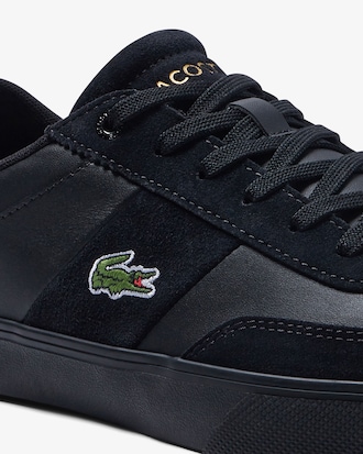 Men's Lacoste Court-Master Pro Leather Tonal Trainers