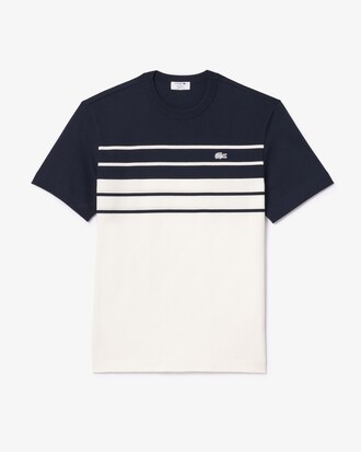 Men's Made In France Striped Heavy Cotton T-Shirt