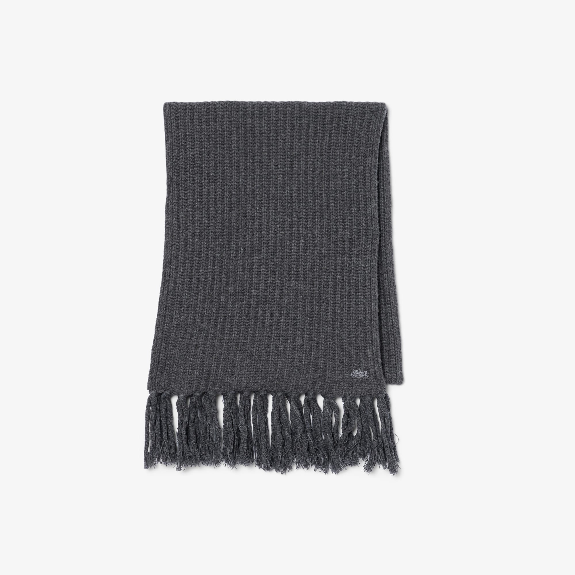 Women's Fringed Wool Scarf - Scarves & Gloves - New In 2026 | Lacoste