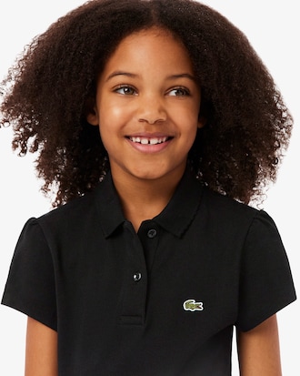 Girls' Scalloped Collar Piqu&eacute; Polo
