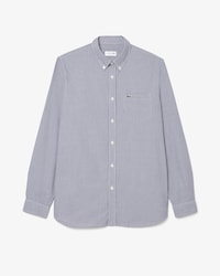 Camisa Para Hombre Regular Fit De Popel&iacute;n A Cuadros Vichy
