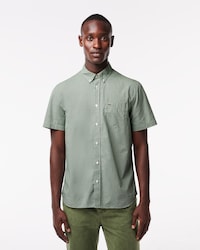 Men's Short Sleeve Regular Fit Gingham Shirt