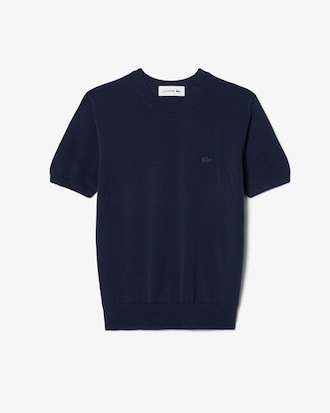 Short Sleeved 3D Knit Sweater
